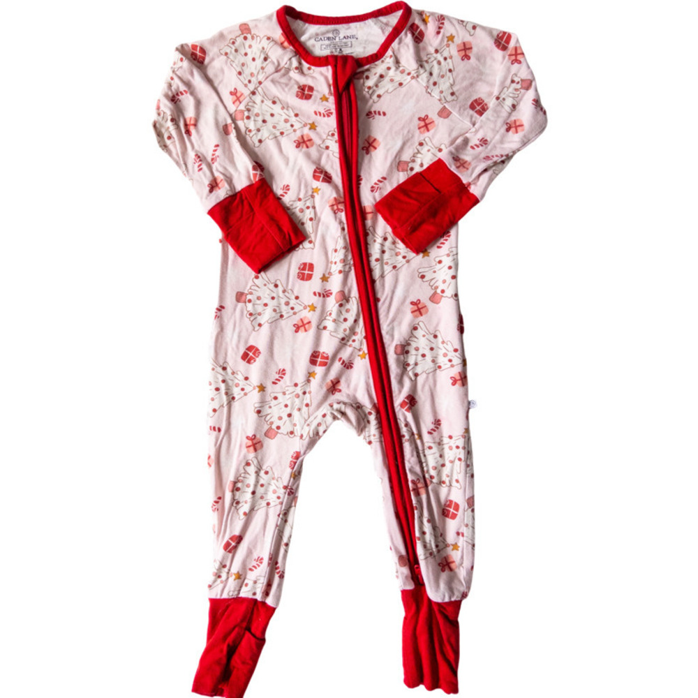 Caden Lane Red and White Kids One Piece